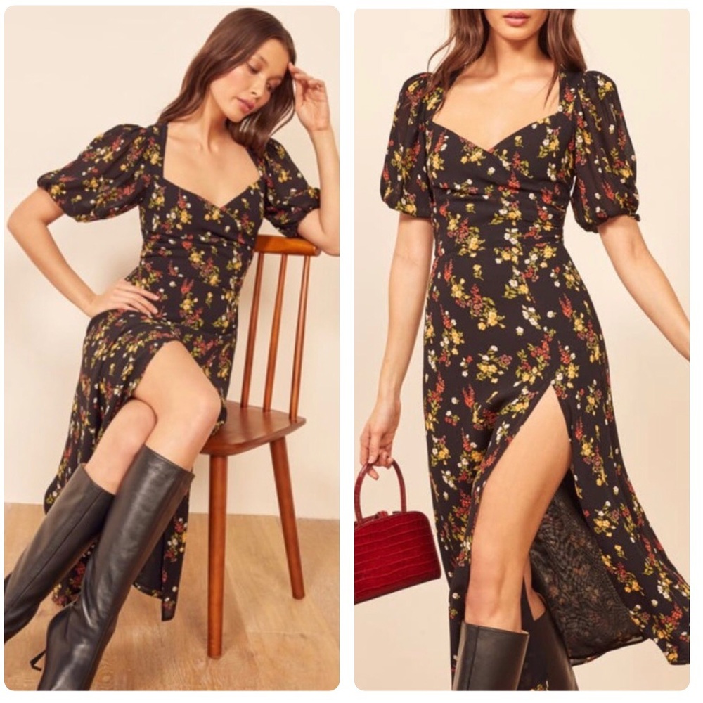 Reformation Wildflower Vionnette Dress Size 6